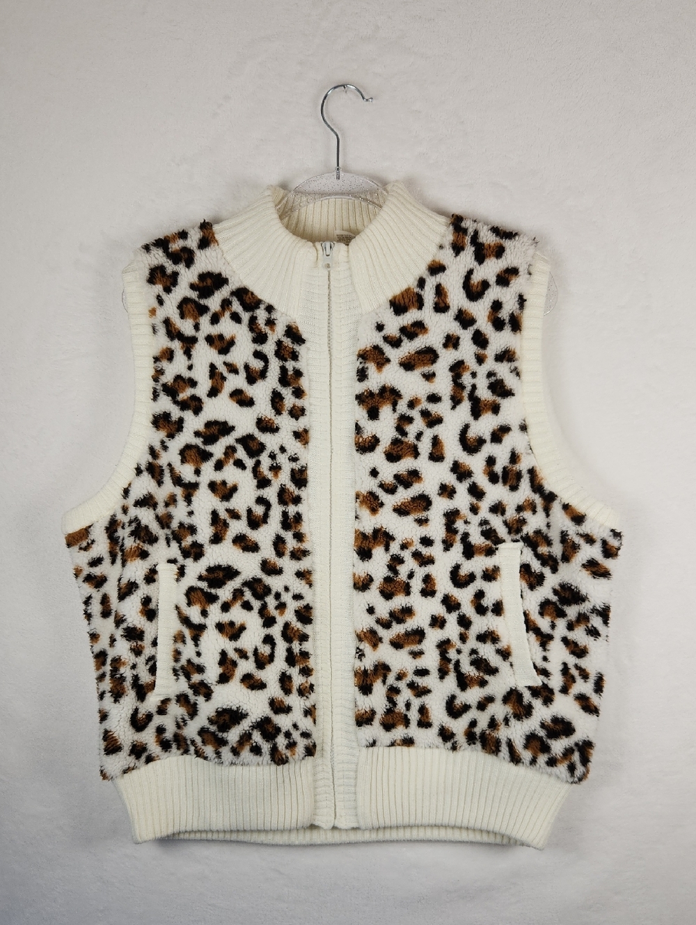 BONGO Leopard Print Vest Size 2X Women's